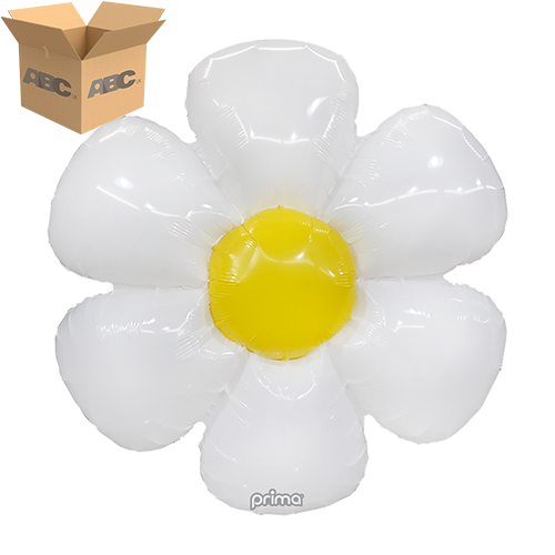 24" Air-filled White Daisy (Case of 50)