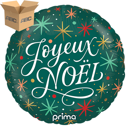 18" Round Joyeux Noel (Case of 50)