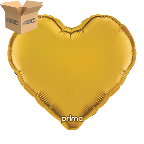 18” Gold Heart (Case of 50)