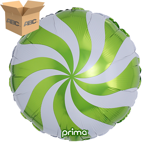 18” Lime Candy Swirl (Case of 50)