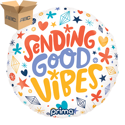 18” Round Sending Good Vibes (Case of 50)