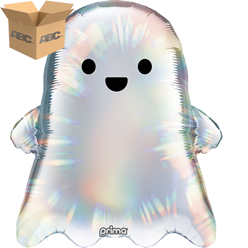 22" Cute Holographic Ghost Special Shape (Case of 50)