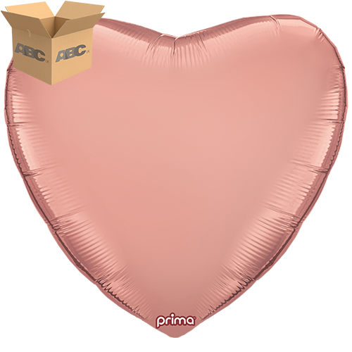 32” Rose Gold Heart (Case of 50)