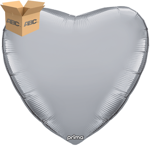 32” Silver Heart (Case of 50)