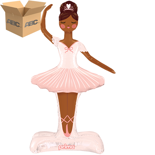 49" Standing Ballerina Shape - Dark Skin (Case of 50)