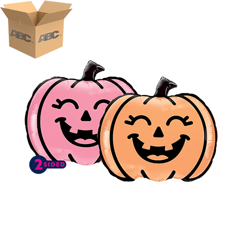 12" Air-filled Smiling Jack-o'-lantern Shape (Case of 50)