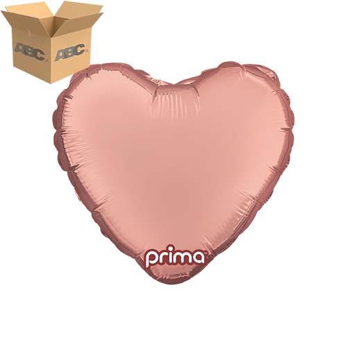 9” Rose Gold Heart (Case of 50)