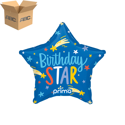 9” Star Birthday Star (Case of 50)