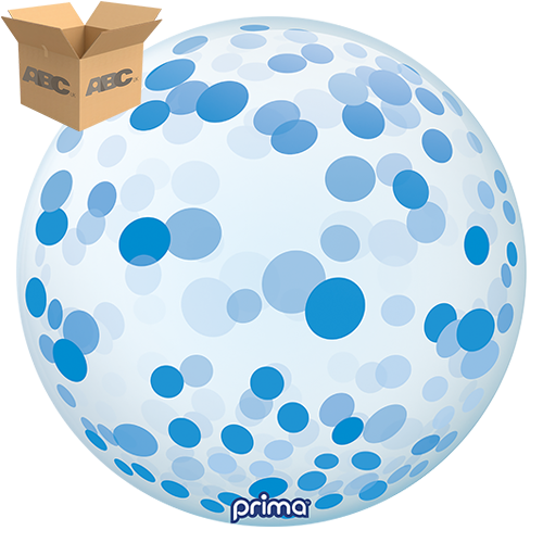 20” Blue Confetti Sphere (Case of 50)