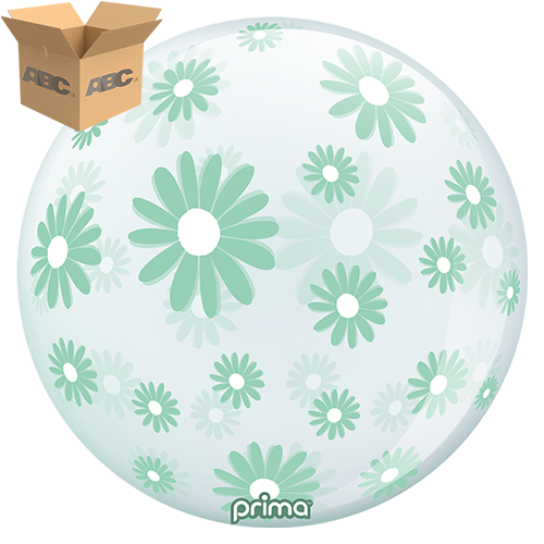 20” Mint Green Daisies Sphere (Case of 50)