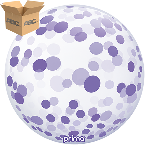 20” Purple Confetti Sphere (Case of 50)