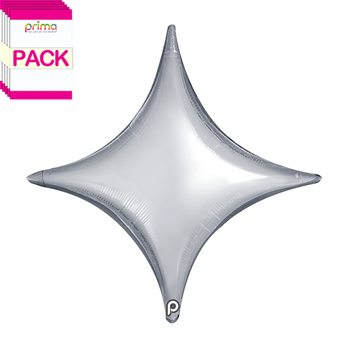 18” Silver Star Point (Pack of 5)