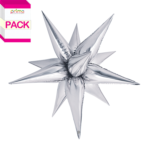 40” Silver Starburst (Pack of 5)