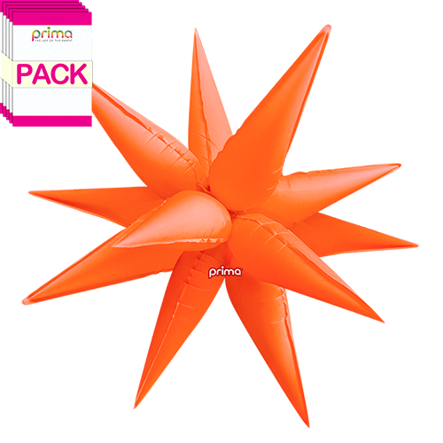 Electric Orange 40" Starburst (Pack of 10)