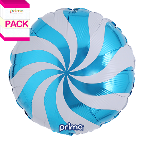 18” Blue Candy Swirl (Pack of 5)