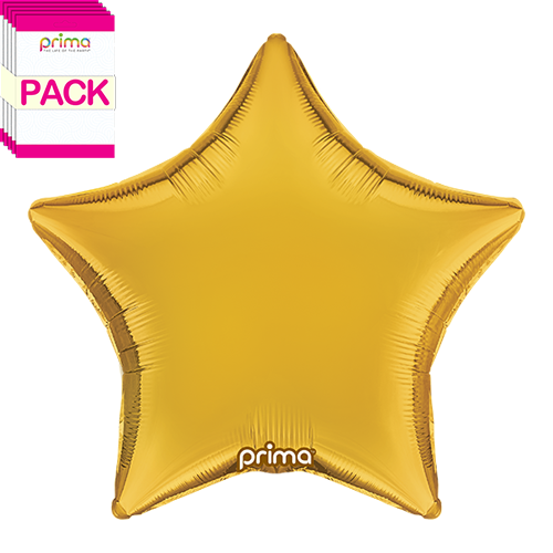 18” Gold Star (Pack of 5)