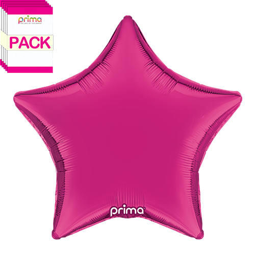 18” Hot Pink Star (Pack of 5)