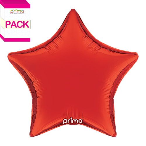 18” Red Star (Pack of 5)