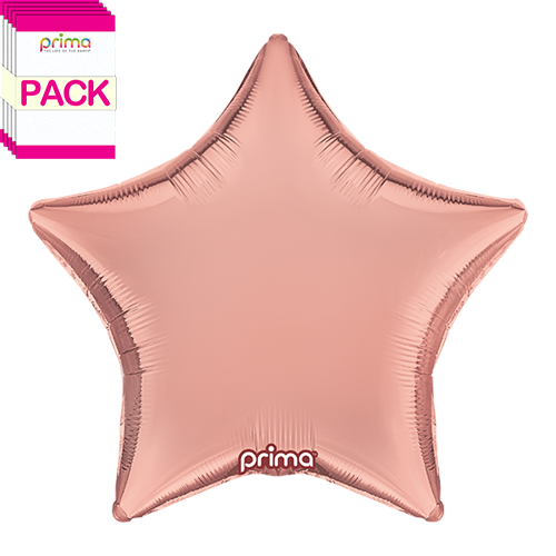 18” Rose Gold Star (Pack of 5)