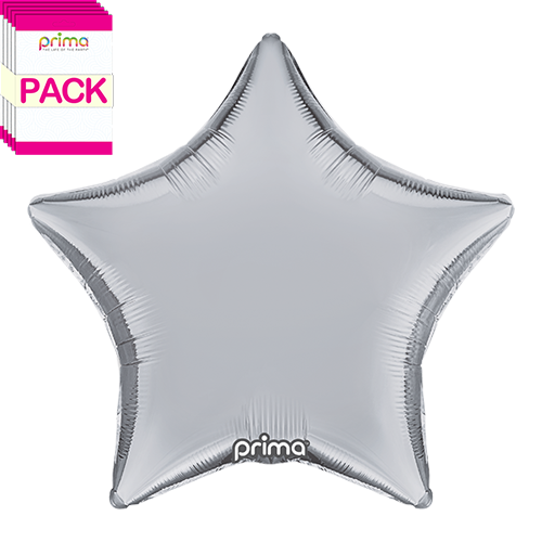 18” Silver Star (Pack of 5)