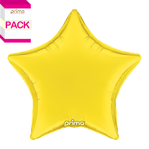 18” Yellow Star (Pack of 5)