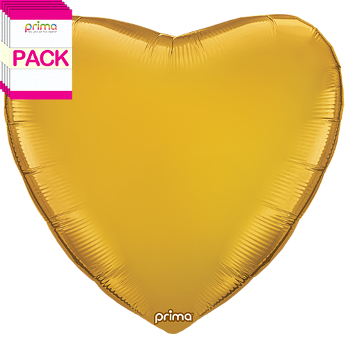 32” Gold Heart (Pack of 5)