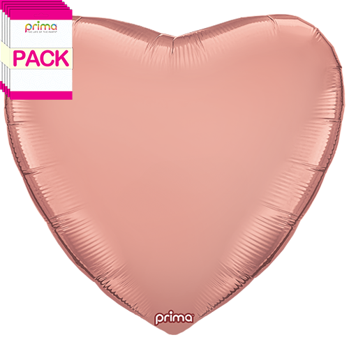 32” Rose Gold Heart (Pack of 5)