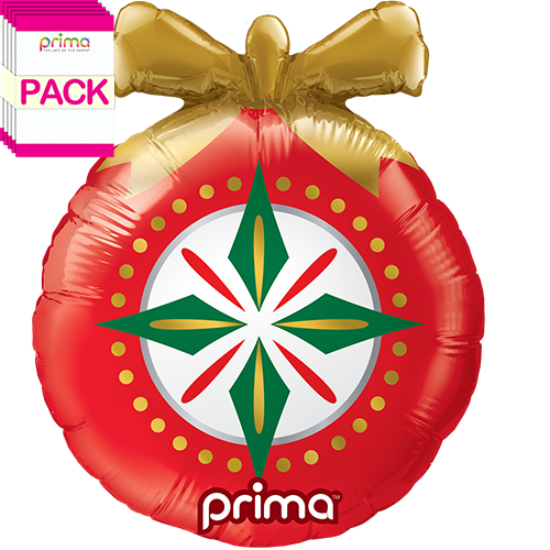 9" Air-filled Christmas Ornament Shape (Pack of 5)