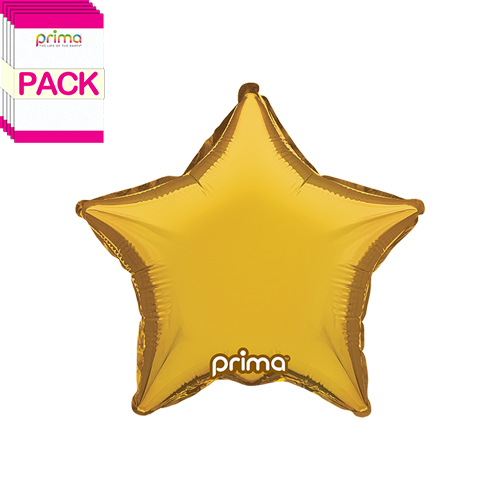 9” Gold Star (Pack of 5)