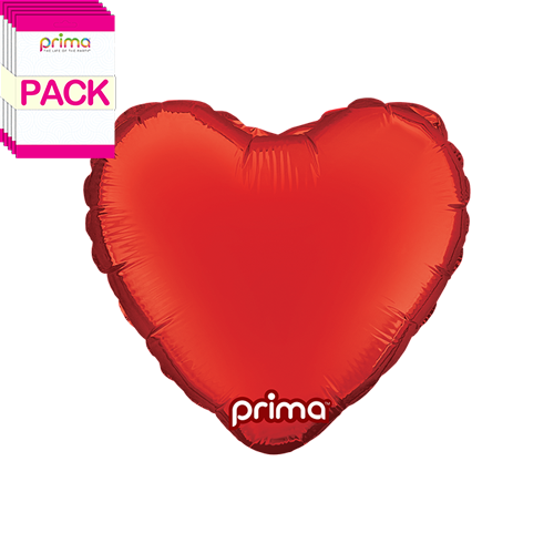 9” Red Heart (Pack of 5)