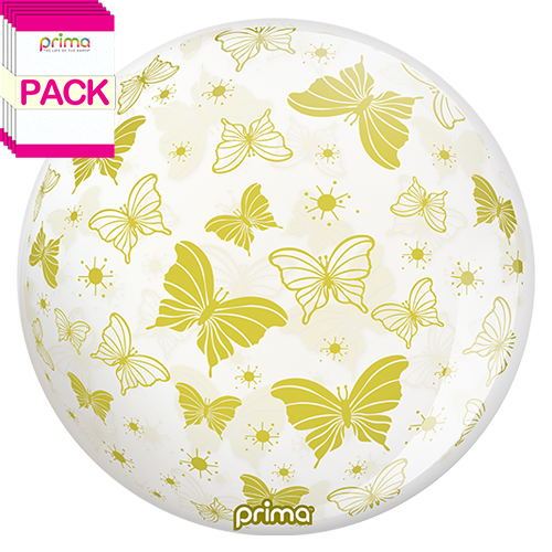 20” Gold Butterflies Sphere (Pack of 10)