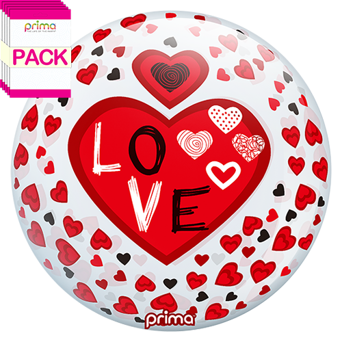 20” Love Hearts Sphere (Pack of 10)