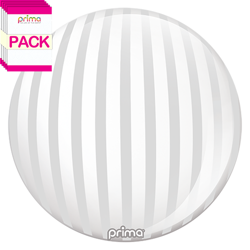 20” Silver Stripe Sphere (Pack of 10)