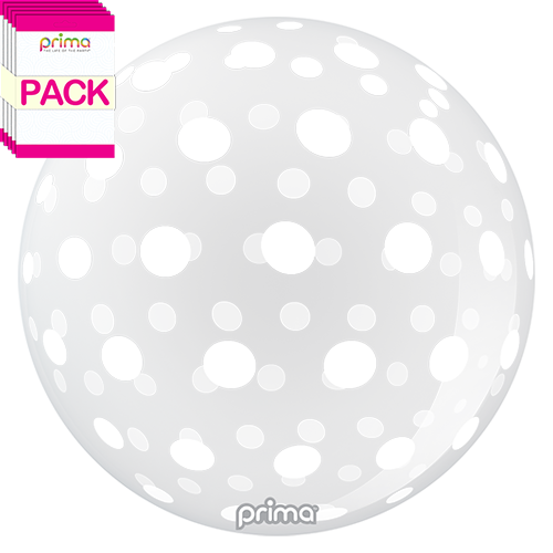 20” White Dots Sphere (Pack of 10)