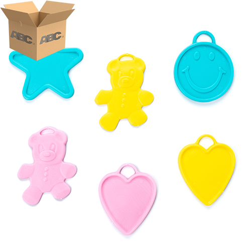 Pastel Weights - Assorted Shapes 8g (Pack of 100) (Case of  24)