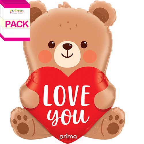 27" Love You Bear Shape (Pack of 5)