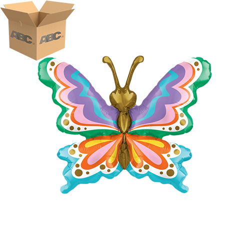 13" Air-Filled Groovy Butterfly (Case of 50)