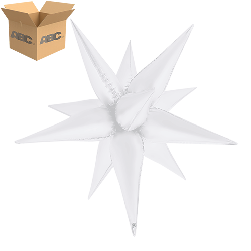 40" White Satin Starburst (Case of 50)