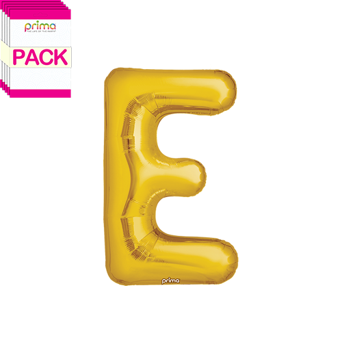 16" Gold Letter E (Pack of 5)