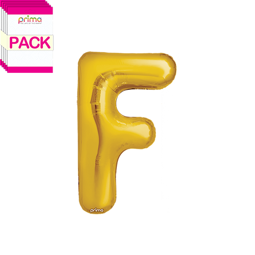 16" Gold Letter F (Pack of 5)