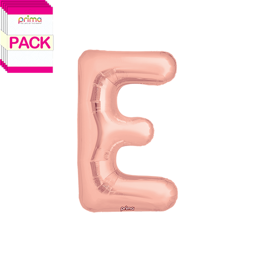 16" Rose Gold Letter E (Pack of 5)