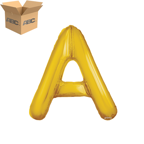 16" Gold Letter A (Case of 50)