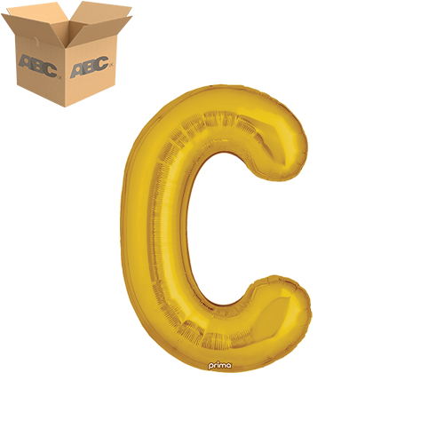 16" Gold Letter C (Case of 50)