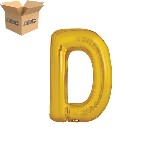 16" Gold Letter D (Case of 50)