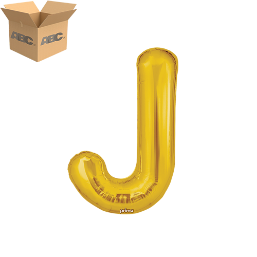 16" Gold Letter J (Case of 50)