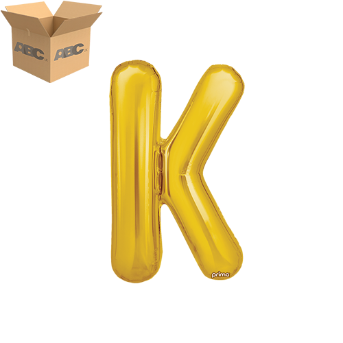 16" Gold Letter K (Case of 50)