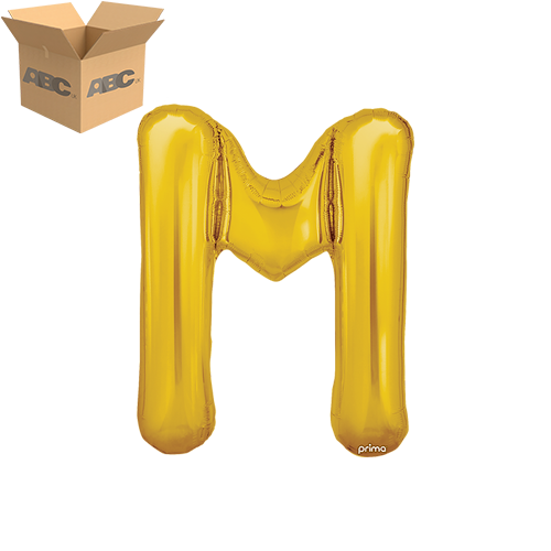 16" Gold Letter M (Case of 50)