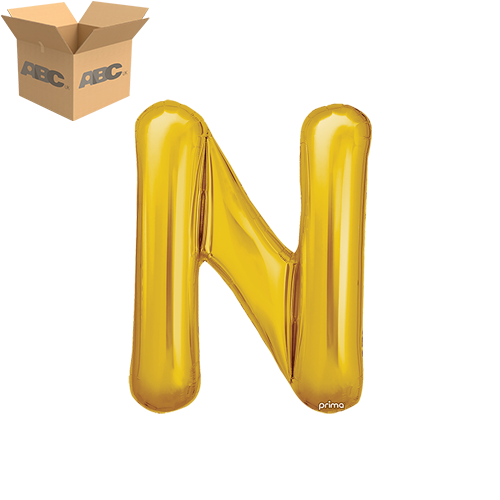 16" Gold Letter N (Case of 50)