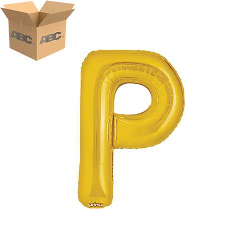 16" Gold Letter P (Case of 50)