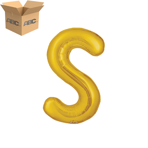 16" Gold Letter S (Case of 50)